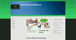 Desktop Screenshot of greenmetalconsulting.com