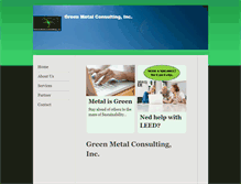 Tablet Screenshot of greenmetalconsulting.com